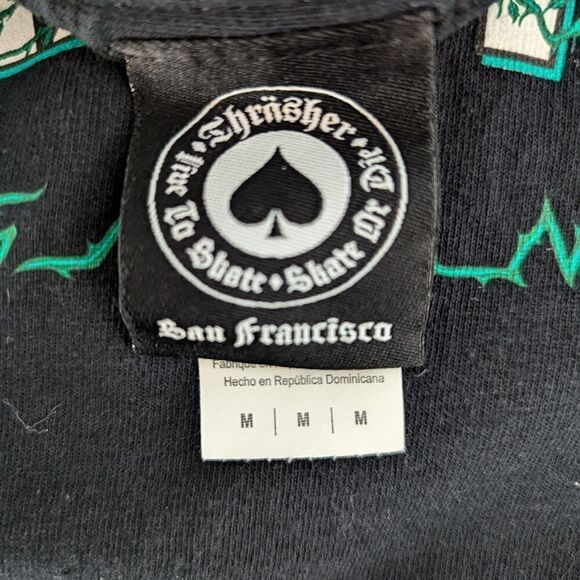 Thrasher Magazine Black Logo Tee Shirt - Picture 4 of 4